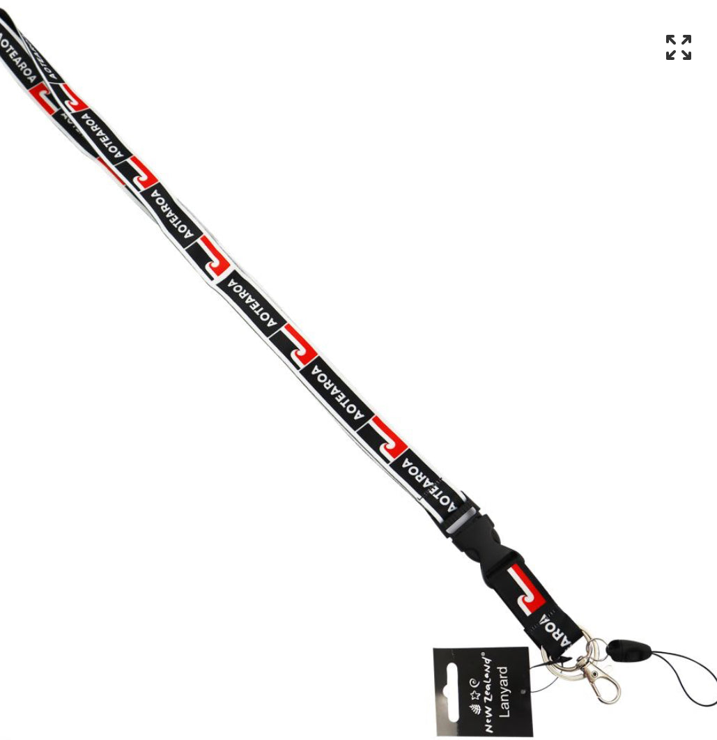 Lanyard NZ Māori Flag Design 19mm