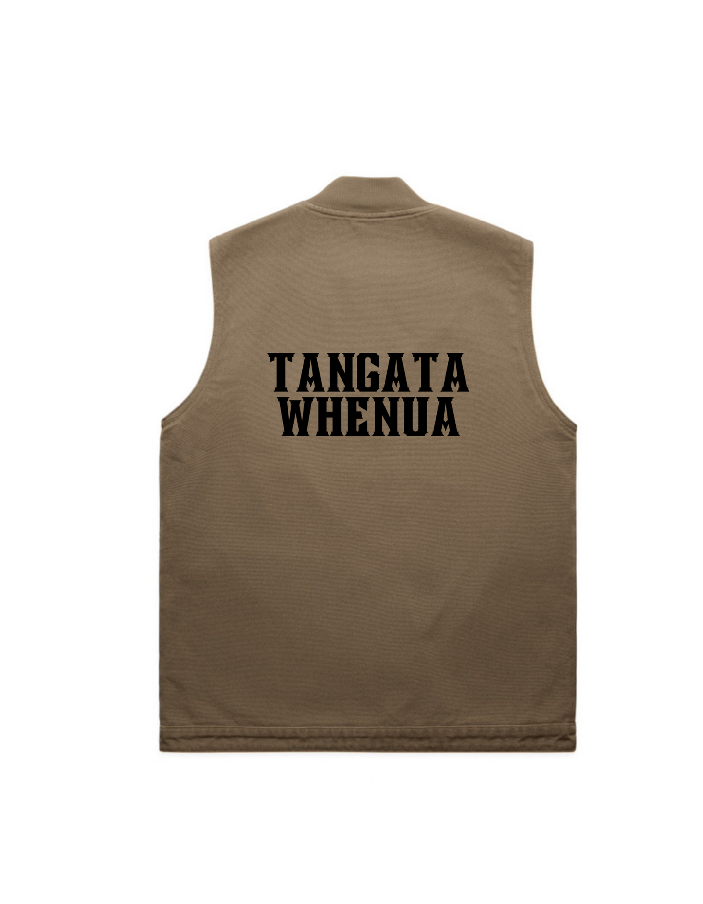 NEW PRE-ORDER TANGATA WHENUA - EMBROIDED HEAVY VEST 470GSM