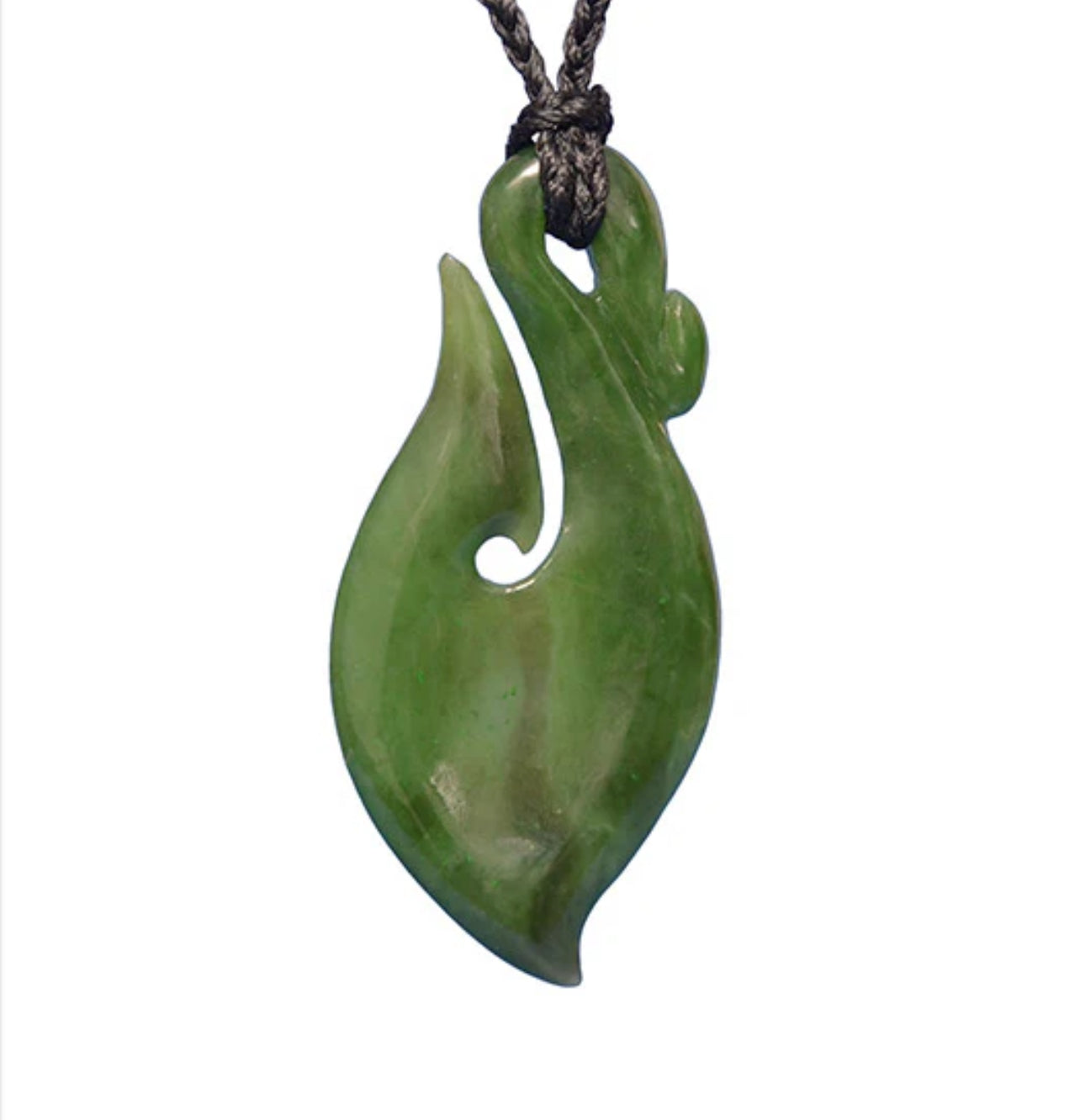 Greenstone Hook Pendant