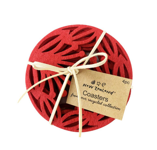 Māori & Pohutukawa Felt Coasters