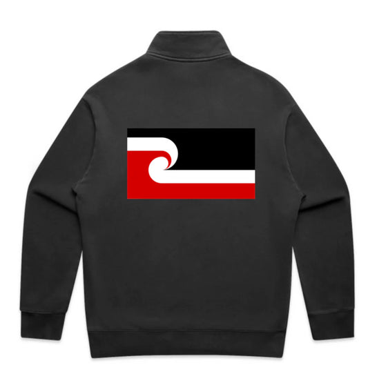 TINO RANGATIRATANGA GLOW & THE DARK HALF ZIP CREW