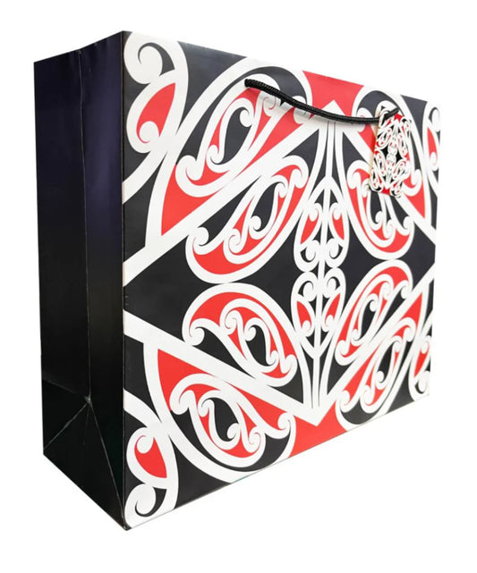 Gift Bag L NZ Māori Design 33cmW